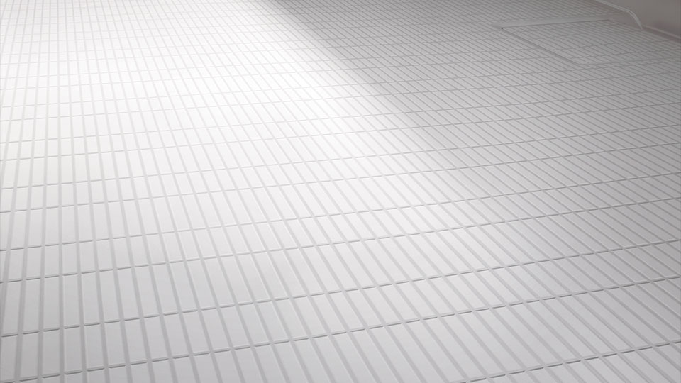 溝の掃除がしやすい「FRPフロア」