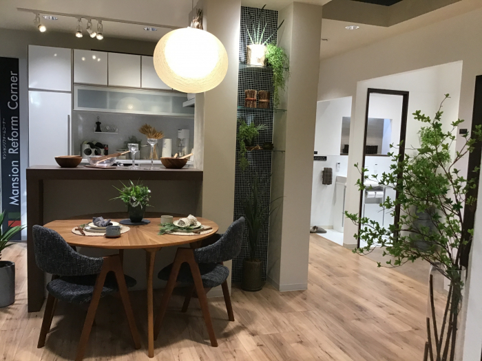 マンションコーナーの展示もあり、実際のイメージを掴んでいただけます。
