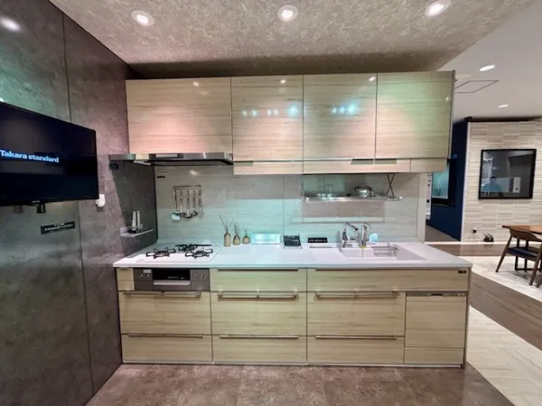 キッチン レミュー I型（壁付け）レイアウト シルキーウッド