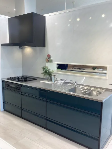 キッチンシステム　takara standard 展示品 キッチン レミュー アイランド型レイアウト ビンテージアイアン SK45の