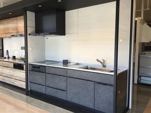 キッチン レミュー I型（壁付け）レイアウト ビンテージアイアン