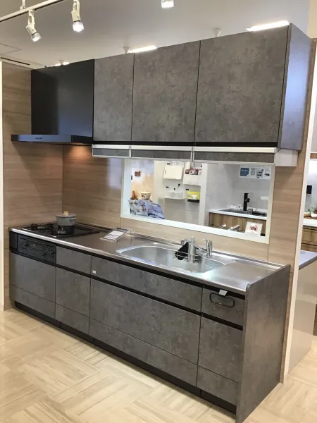 キッチン リフィット I型（壁付け）レイアウト ディープグレー SK4009