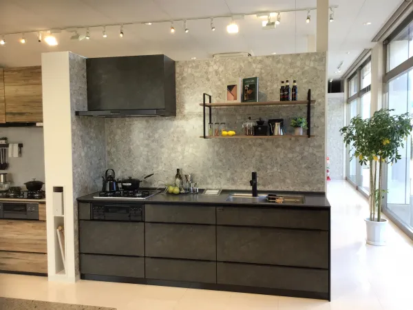 キッチン レミュー I型（壁付け）レイアウト ビンテージアイアン