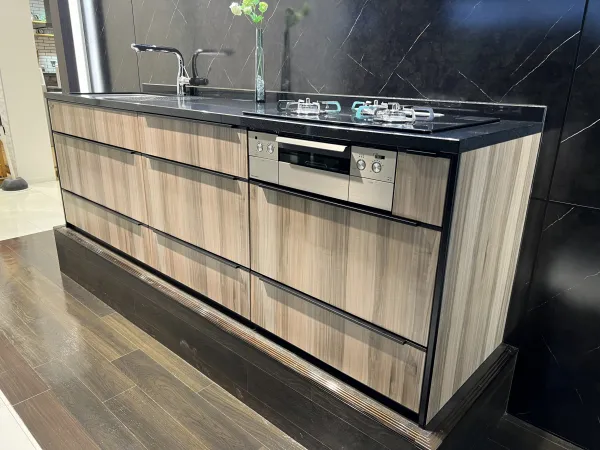 キッチン レミュー I型（壁付け）レイアウト グレイッシュマロニエ