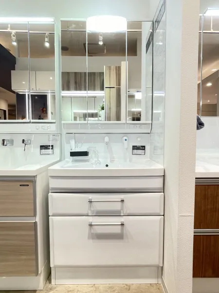 洗面台（洗面所） オンディーヌ(ハイバックタイプ) 間口75cm ホワイト