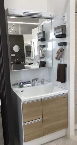 【展示品・未使用】フィンランド製 洗面台 洗面台（洗面所） オンディーヌ(ハイバックタイプ) 間口75cm ホワイト