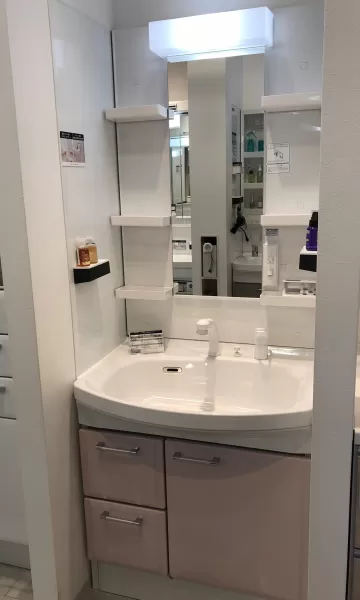 洗面台（洗面所） オンディーヌ（デッキ水栓タイプ） 間口75cm ピュア