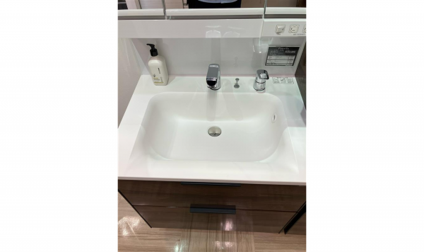 洗面台（洗面所） ファミーユ 間口75cm チェスナットミディアム（25年8