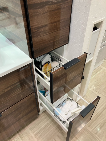 くれいちゃそファミスタ 洗面台（洗面所） ファミーユ 間口75cm チェスナットミディアム（25年8