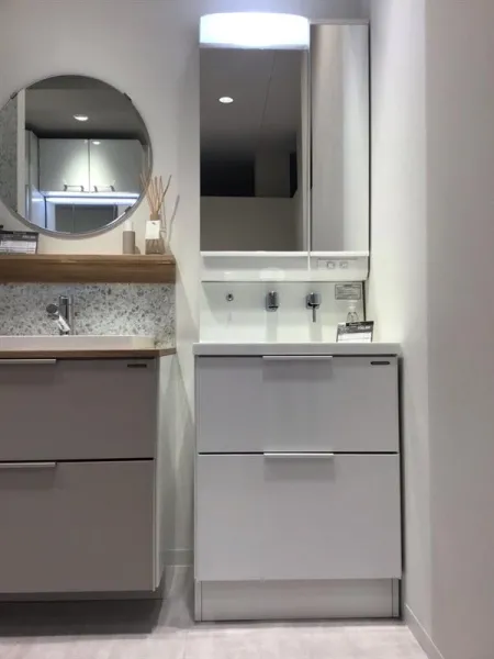 洗面台（洗面所） ファミーユ 間口60cm ホワイト SU3620の展示品（彦根