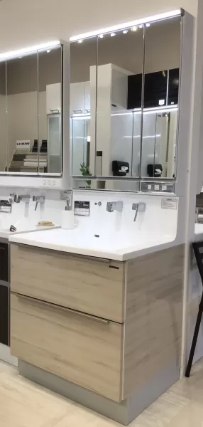 洗面台（洗面所） エリーナ 間口75cm シルキーウッドベージュ SU62の