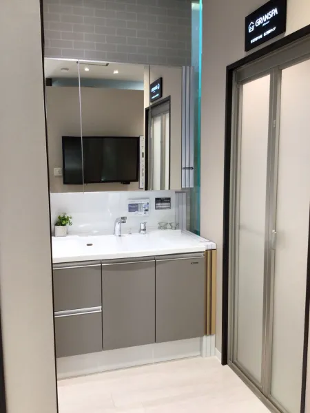 洗面台（洗面所） リジャスト 間口100cm マットグレージュ SU2823の