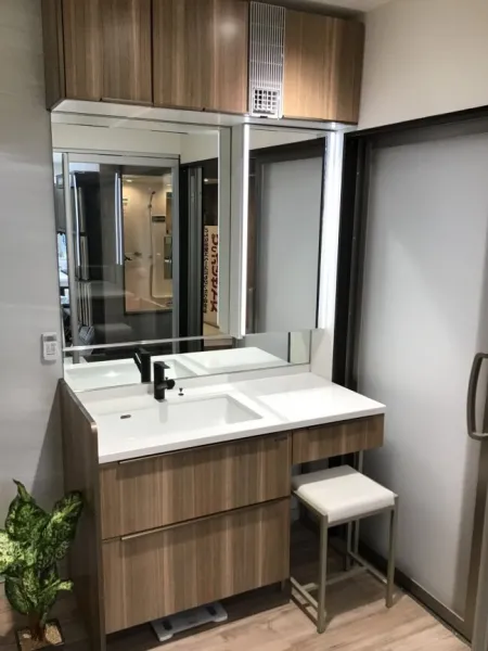 洗面台（洗面所） エリーナ 間口120cm バーティカルウッド SU2988の