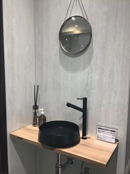 洗面台(洗面所) コンパクト手洗い 間口75cm ヒッコリー 洗面台(洗面所) コンパクト手洗い 間口75cm ヒッコリー