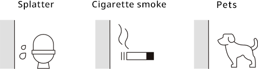 Splatter Cigarette smoke Pets
