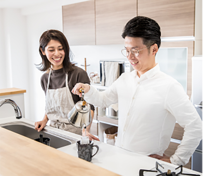 お家でゆったり過ごして家族の時間を楽しむ休日に