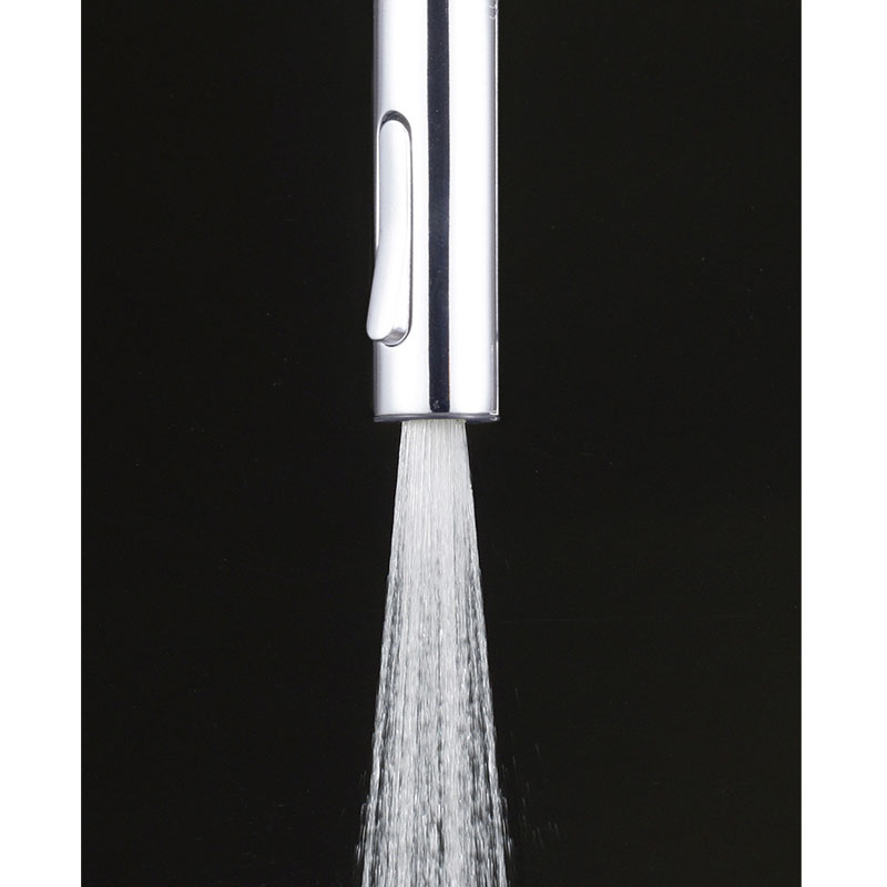 節水効果のあるシャワーは、きめ細かく、水ハネが少ない、食器洗いに最適なシャワーです。