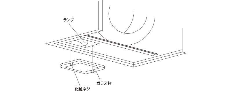 整流板を外す マグネット固定式