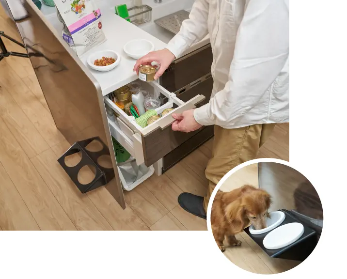 人と分けて食事の準備が可能