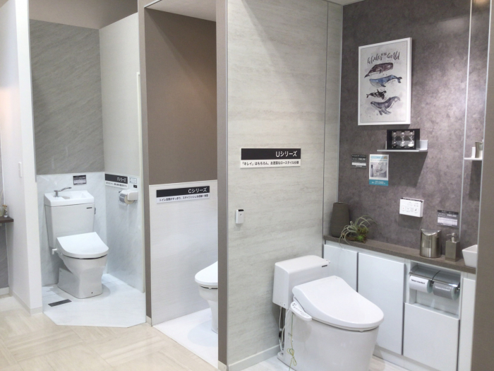 スタイリッシュなトイレの壁と床もホーローです!