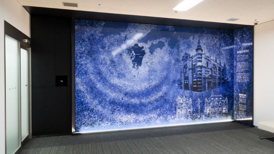 清水建設九州支店エントランス(レーザーカットパネルW)