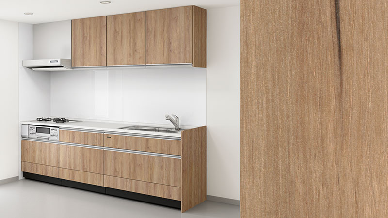 タカラスタンダードのシステムキッチン リフィットの扉カラーです