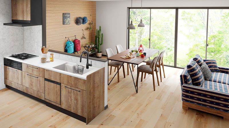 タカラスタンダードのシステムキッチン リフィットのカラーシミュレーションページ