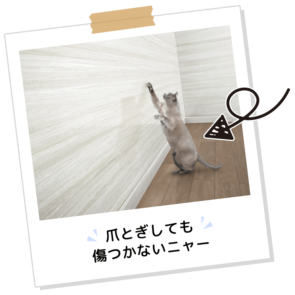ペットと一緒に暮らしても 傷つきにくく、美しさ長持ち!