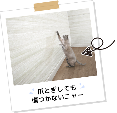 ペットと一緒に暮らしても 傷つきにくく、美しさ長持ち!